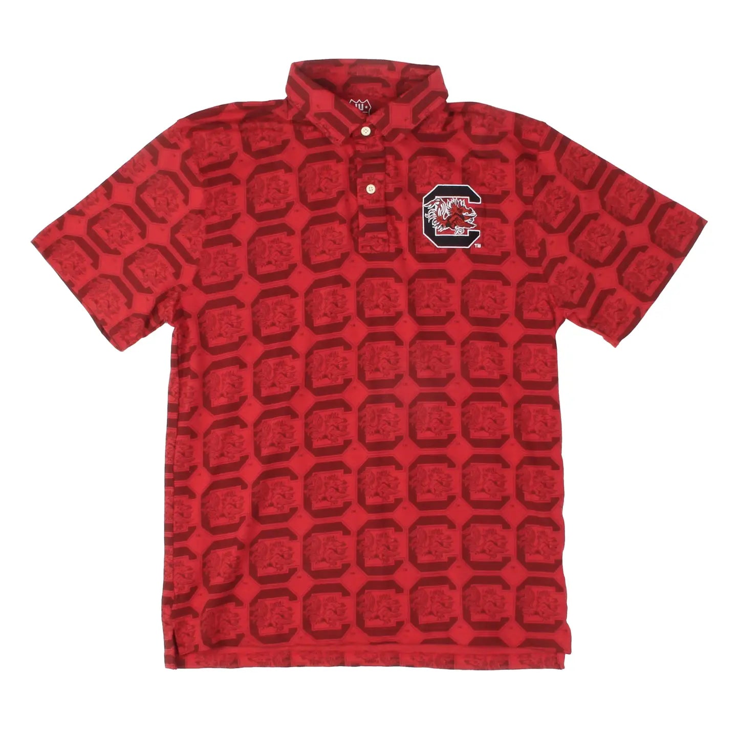 Gamecocks Men's Allover Print Polo