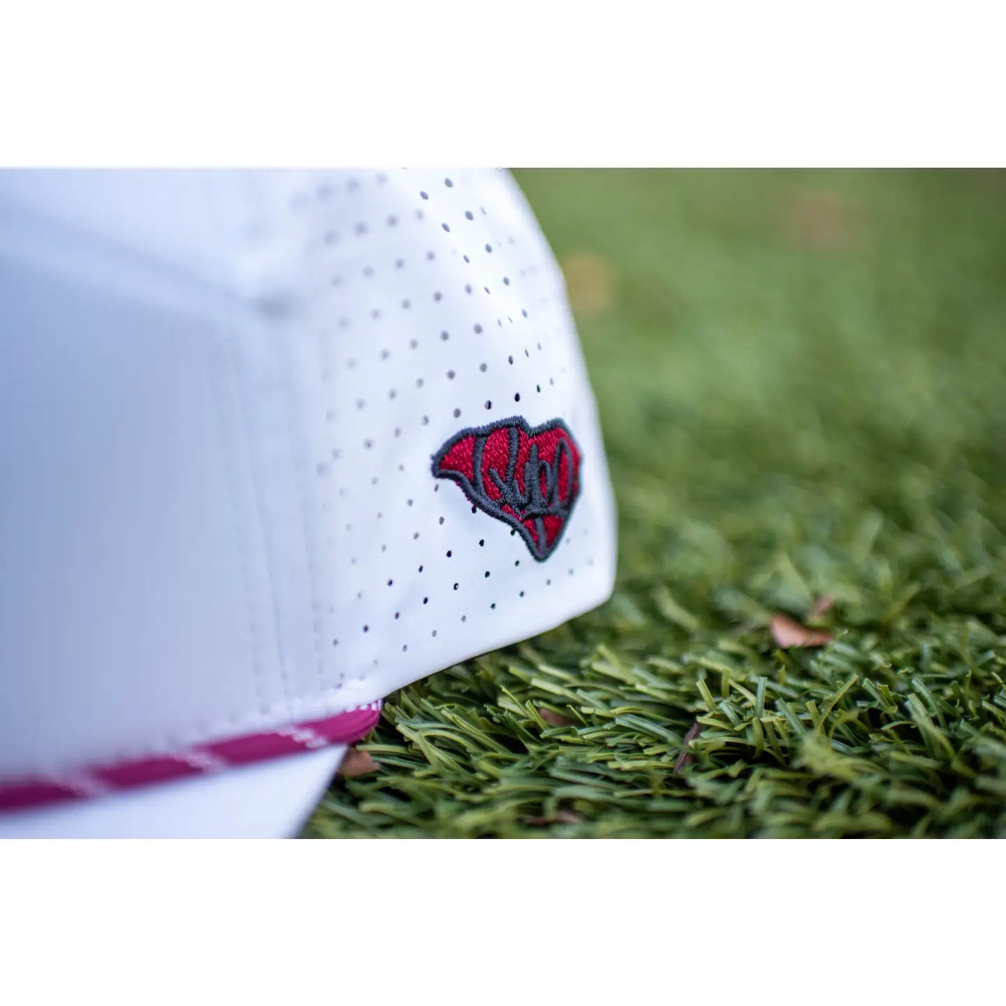 South Carolina Football White Palmetto Snapback Rope Hat