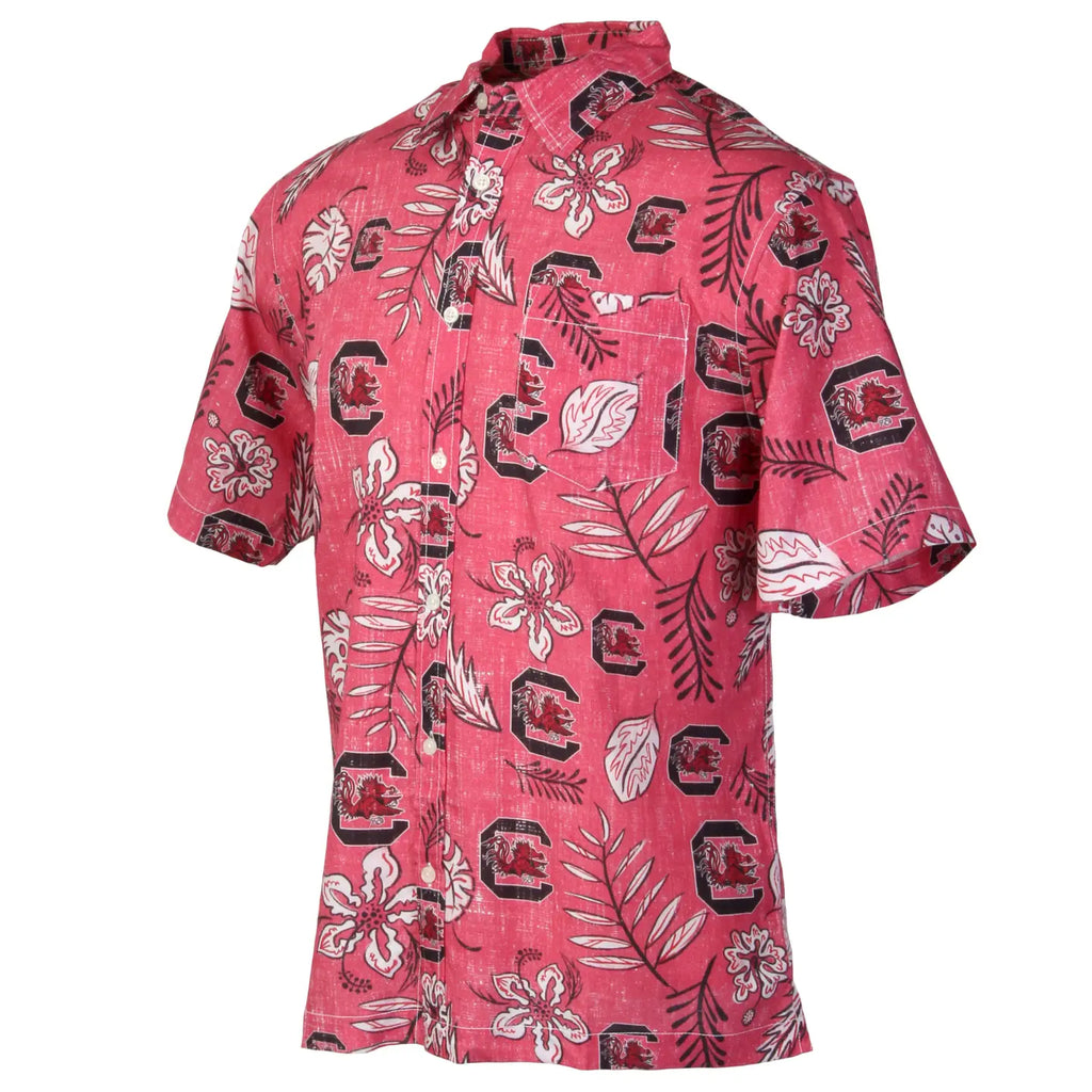 South Carolina Gamecocks Men's Vintage Floral Shirt