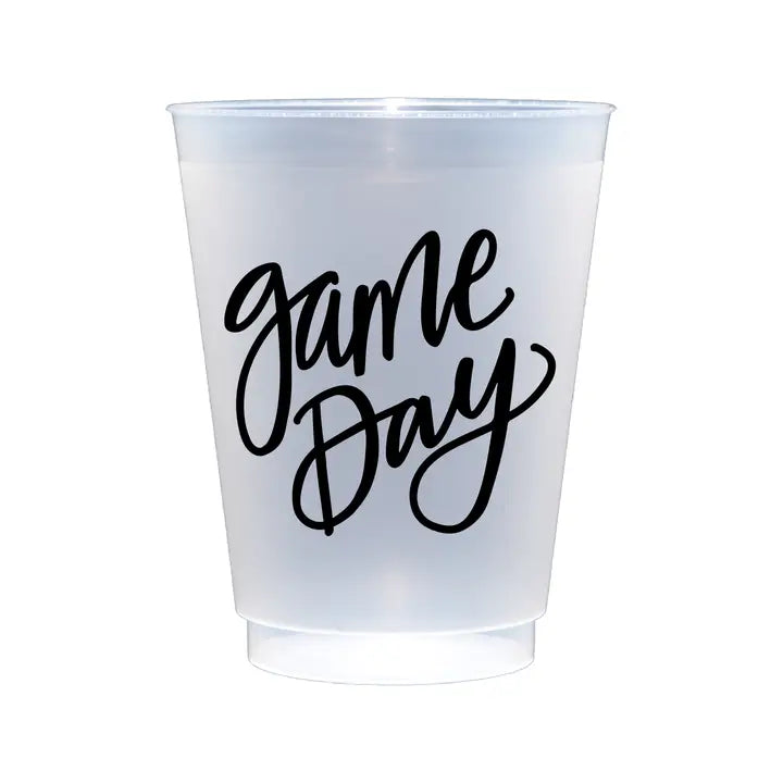 Game Day Tailgate Party Cups Set of 8 16 Ounce Shatterproof