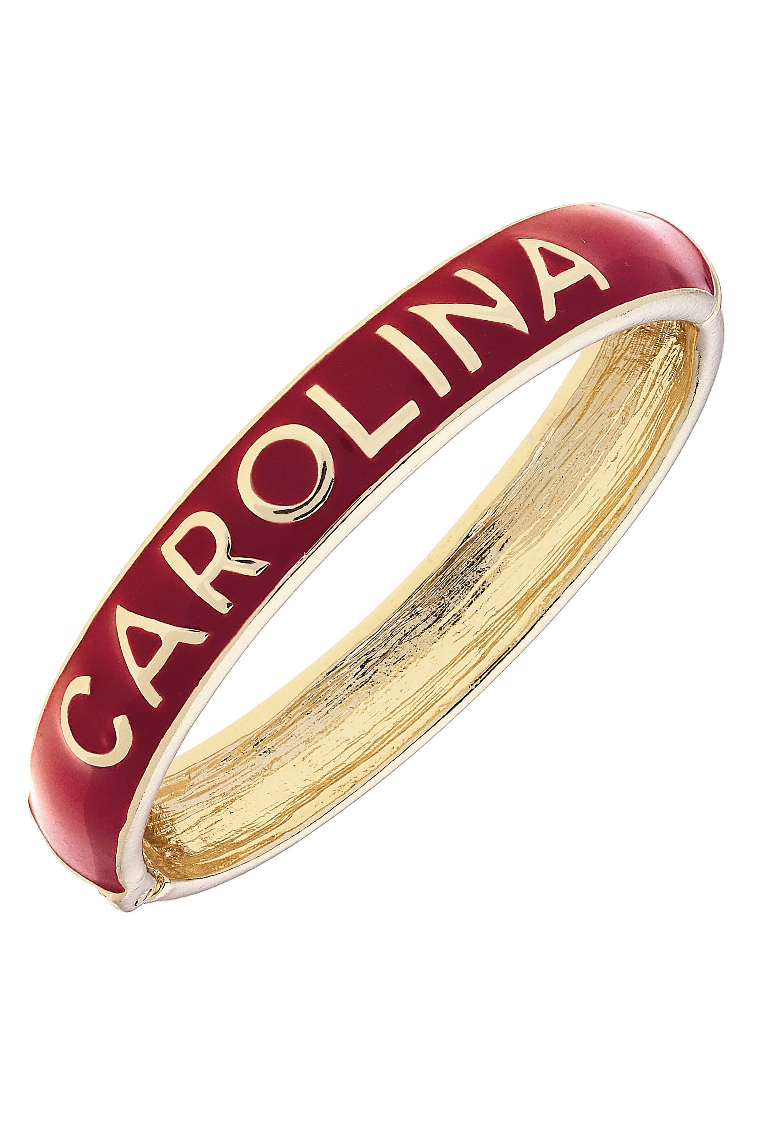 South Carolina Gamecocks Enamel Hinge Bangle Garnet