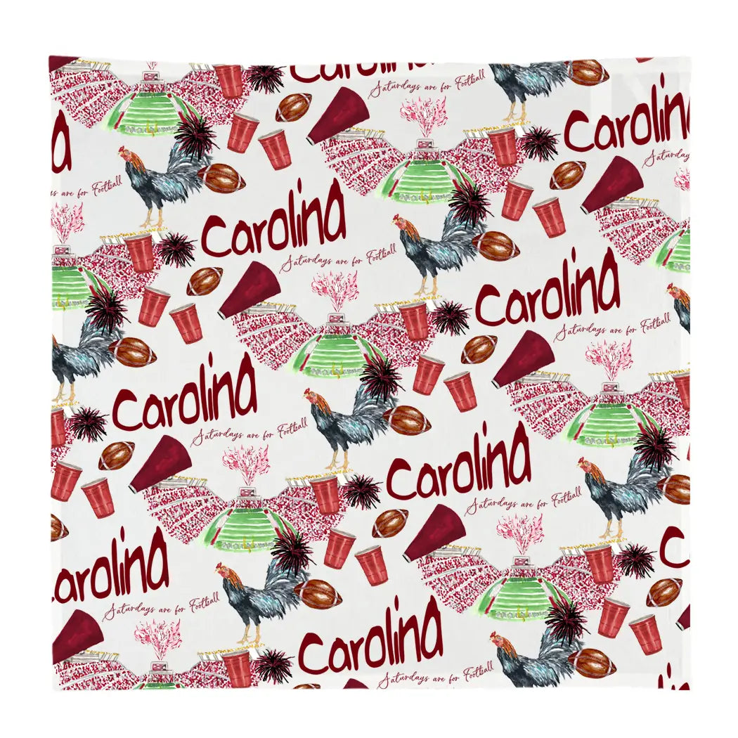 USC Football Pattern Towel Square
